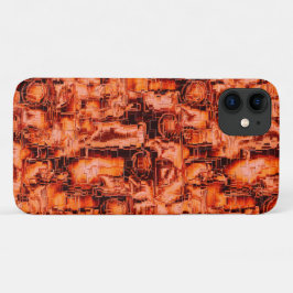 Funda Para iPhone 11 Dibujo abstracto en mosaicos esculpidos en tonos d
