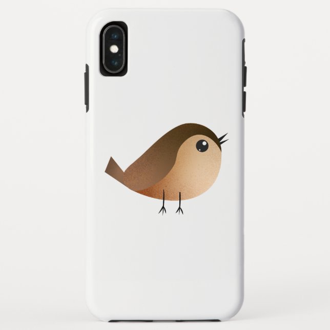 Funda De Case-Mate Para iPhone Dibujo animado de pájaro gorrión    (Reverso)