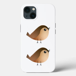Funda Para iPhone 13 Dibujo animado de pájaro gorrión lindo