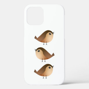 Funda Para iPhone 12 Pro Dibujo animado de pájaro gorrión lindo