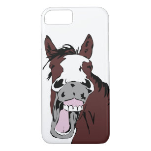 Funda Para iPhone 8/7 Dibujo animado de risa del caballo de la diversión