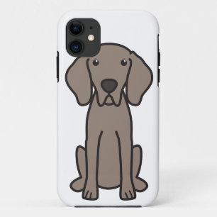 Funda Para iPhone 11 Dibujo animado del perro de Weimaraner
