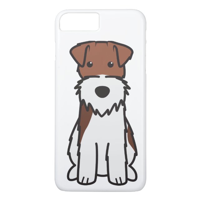 Funda De Case-Mate Para iPhone Dibujo animado del perro del fox terrier del (Reverso)