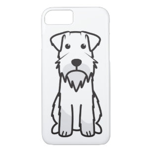 Funda Para iPhone 8/7 Dibujo animado del perro del Schnauzer miniatura