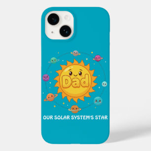 Funda Para iPhone 14 De Case-Mate Dibujo animado del sistema solar de papá lindo