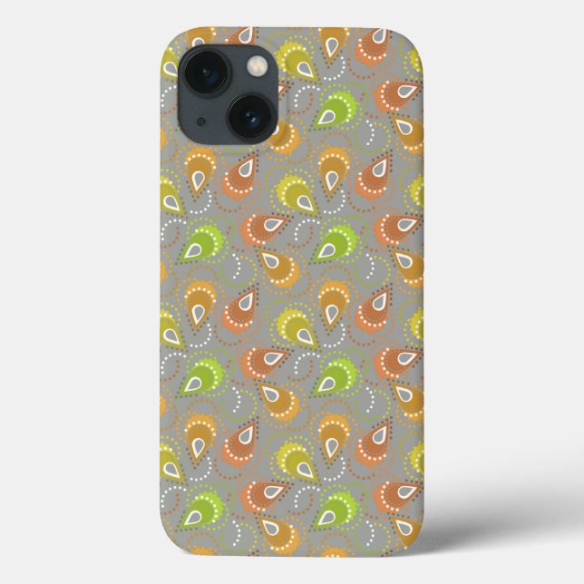 Funda De Case-Mate Para iPhone Dibujo de cachemir. (Reverso)