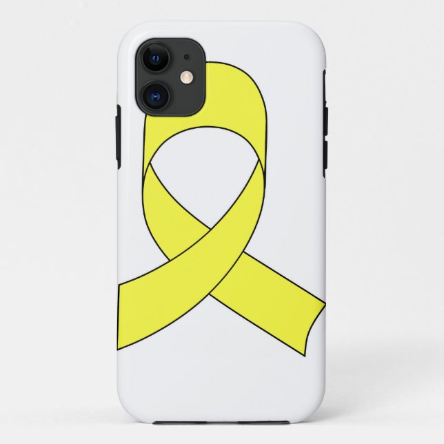 Funda De Case-Mate Para iPhone Dibujo de cinta amarilla (Reverso)