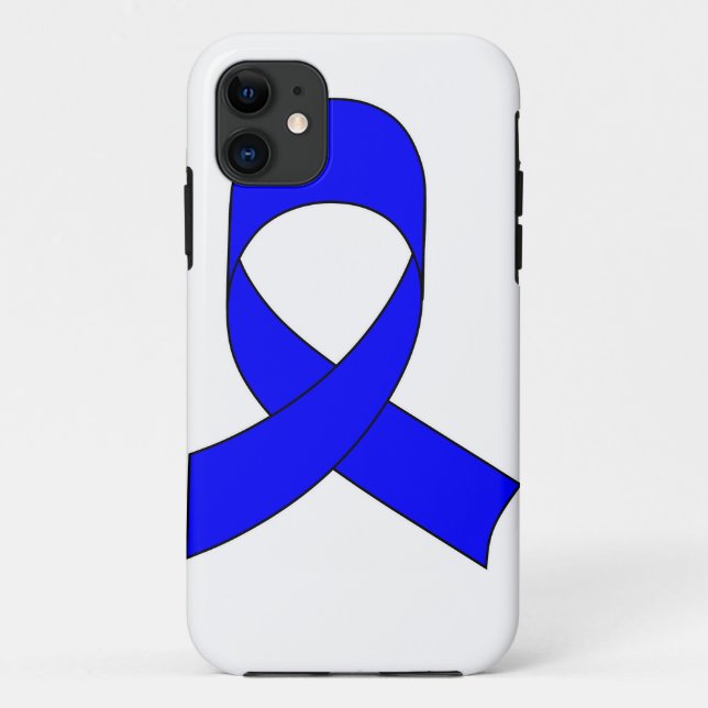 Funda De Case-Mate Para iPhone Dibujo de cinta azul (Reverso)