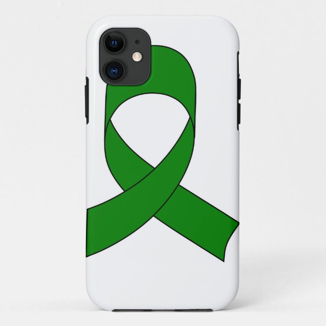 Funda De Case-Mate Para iPhone Dibujo de cinta verde (Reverso)