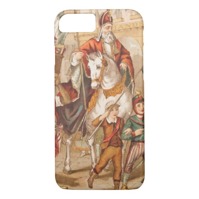 Funda De Case-Mate Para iPhone Dibujo de época San Nicolás San Nick Sinterklaas (Reverso)