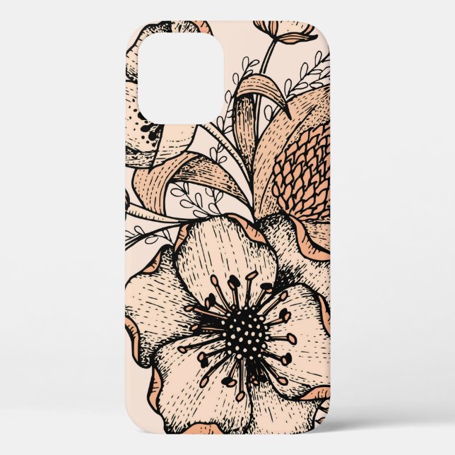 Funda De Case-Mate Para iPhone Dibujo de líneas sin problemas. Claros. Vinta (Reverso )