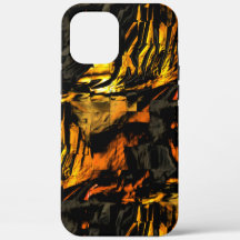 Dibujo de mosaico abstracto, dorado y quemado muy