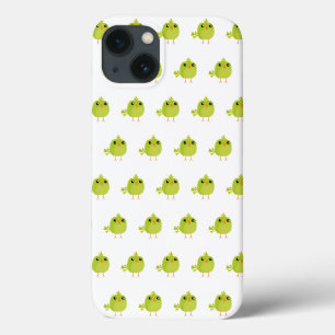 Funda Para iPhone 13 Dibujo de pájaro verde