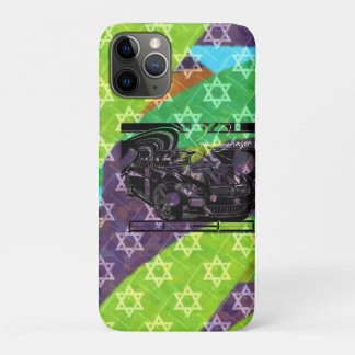 Funda Para iPhone 11 Pro dibujo de tinta de montaje - coche deportivo la pi