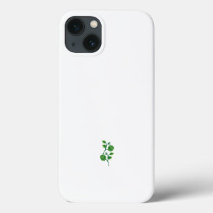 Funda Para iPhone 13 dibujo de una rama con flores y hojas