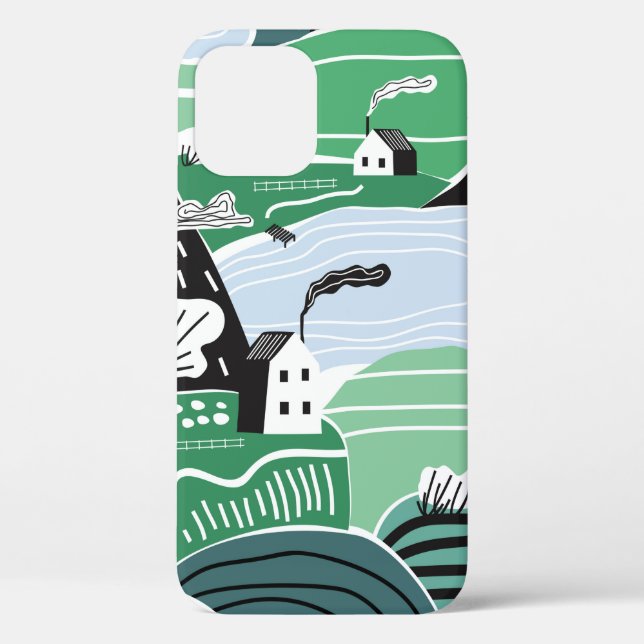 Funda De Case-Mate Para iPhone Dibujo manual de ilustraciones gráficas abstractas (Reverso )