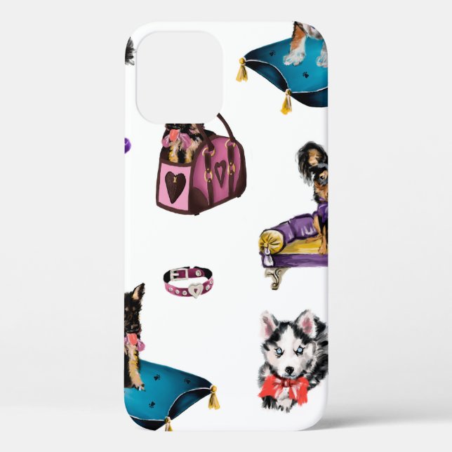 Funda De Case-Mate Para iPhone Dibujo manual pintura al óleo lindo personalizado  (Reverso )