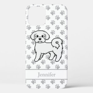 Funda Para iPhone 12 Dibujo y nombre de perro de dibujos animados lindo