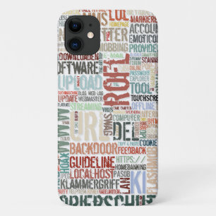 Funda Para iPhone 11 Diccionario de Computadora en Colores
