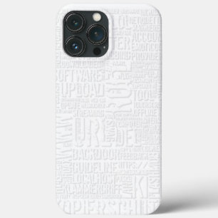 Funda Para iPhone 13 Pro Max Diccionario de computadora monocromo