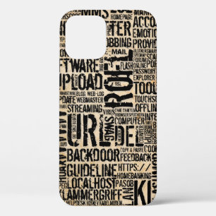 Funda Para iPhone 12 Diccionario de computadora - vintage