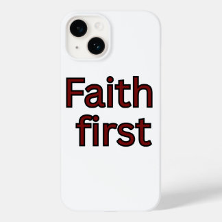 Funda Para iPhone 14 De Case-Mate Dicho religioso de fe primero