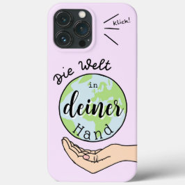 Funda Para iPhone 13 Pro Max Die Welt in deiner Hand