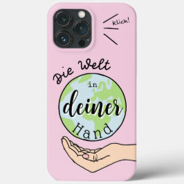 Funda Para iPhone 13 Pro Max Die Welt in deiner Hand
