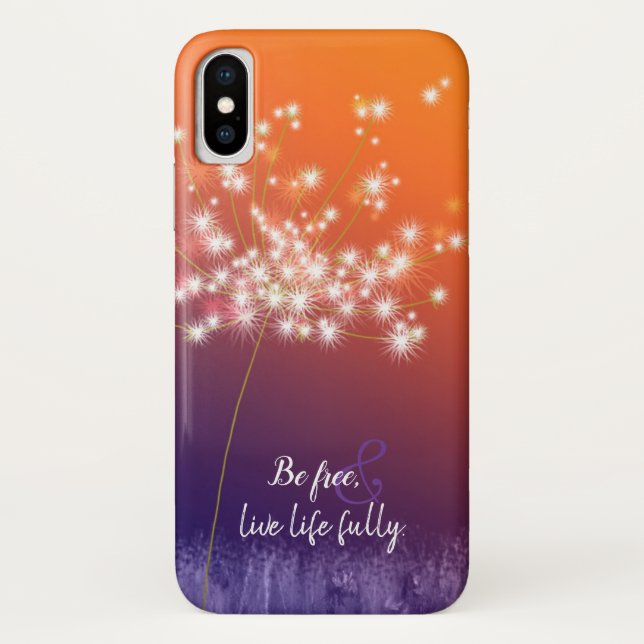 Funda De Case-Mate Para iPhone Diente de león crepuscular (Reverso)
