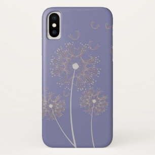 Funda Para iPhone X Diente de León en el Viento Artístico y Hermoso