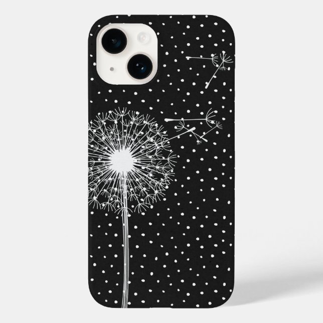 Funda De Case-Mate Para iPhone Diente de León en Lunares  (Reverso )