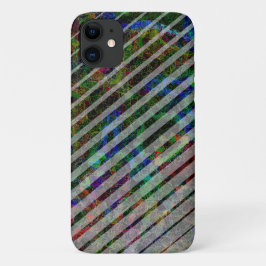 Funda Para iPhone 11 Diferentes rayas y cuadrados raspados de líneas