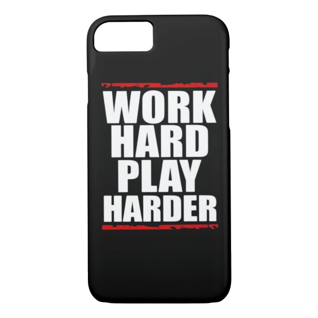 Funda De Case-Mate Para iPhone Difícil trabajo Difícil Divertido Esencial (Reverso)