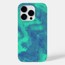 Funda Para iPhone 14 Pro De Case-Mate Difusión verde azul abstracta
