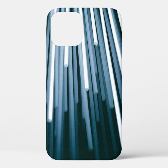 Funda De Case-Mate Para iPhone Digital blanco y negro (Reverso )