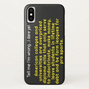 Funda Para iPhone X Dime que me equivoco en las universidades y colegi