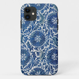 Funda Para iPhone 11 Dinastía retro azul de amapola