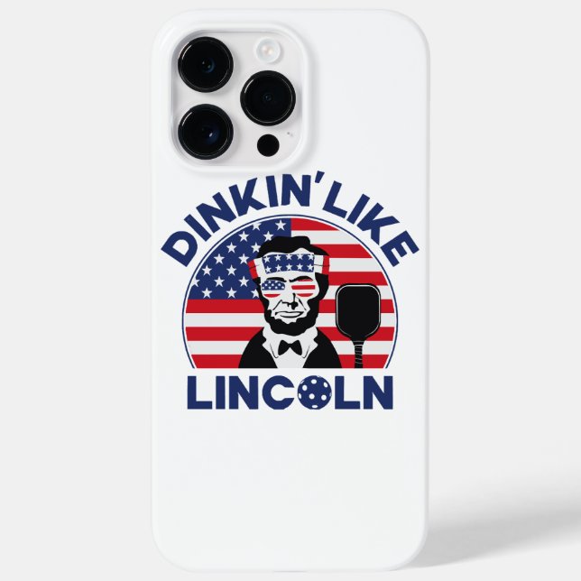 Funda De Case-Mate Para iPhone Dinkin Como Lincoln (Reverso)