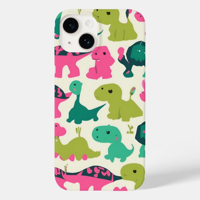 Funda De Case-Mate Para iPhone Dino Fiesta (Reverso )