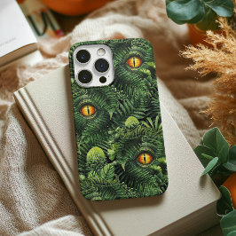 Funda Para iPhone 15 Pro Max Dinosaur Eyes Green Plants Ancient Creature Art
