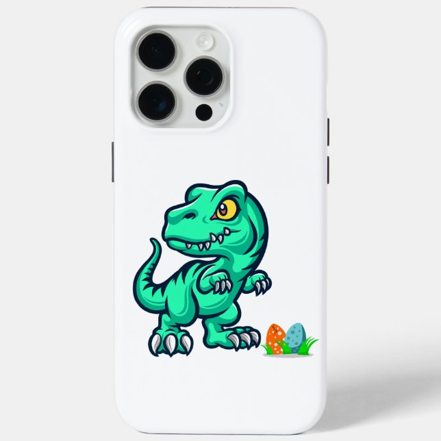 Funda De Case-Mate Para iPhone dinosaurio con huevos (Reverso )