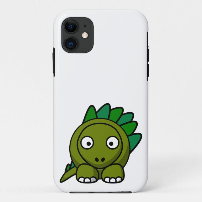 Funda De Case-Mate Para iPhone Dinosaurio del dibujo animado (Reverso)