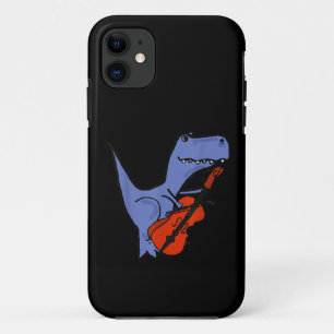 Funda Para iPhone 11 Dinosaurio divertido jugando a Cello