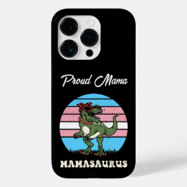 Funda Para iPhone 14 Pro De Case-Mate Dinosaurio gracioso Mamasauro en puesta de sol en 