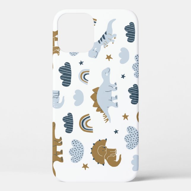 Funda De Case-Mate Para iPhone Dinosaurios escandinavos, estrellas, rainbows ilus (Reverso )