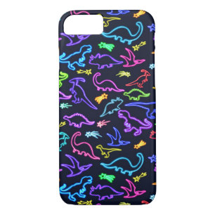 Funda Para iPhone 8/7 Dinosaurios neones