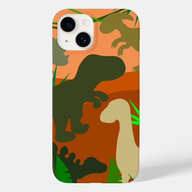 Funda De Case-Mate Para iPhone Dinosaurios salvajes (Reverso )