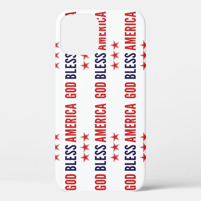 Funda De Case-Mate Para iPhone Dios bendiga a Estados Unidos (Reverso )