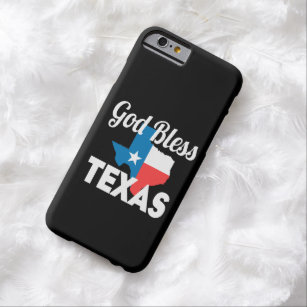 Funda Barely There Para iPhone 6 Dios bendiga a Texas