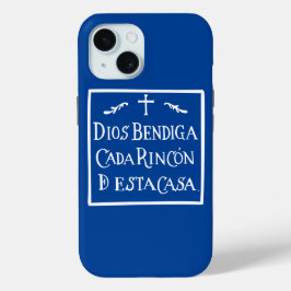 Funda Para iPhone 15 Dios bendiga cada rincón